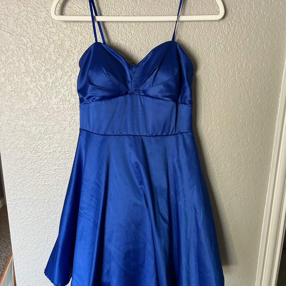 City Triangles Royal Blue Spaghetti Strap Dress